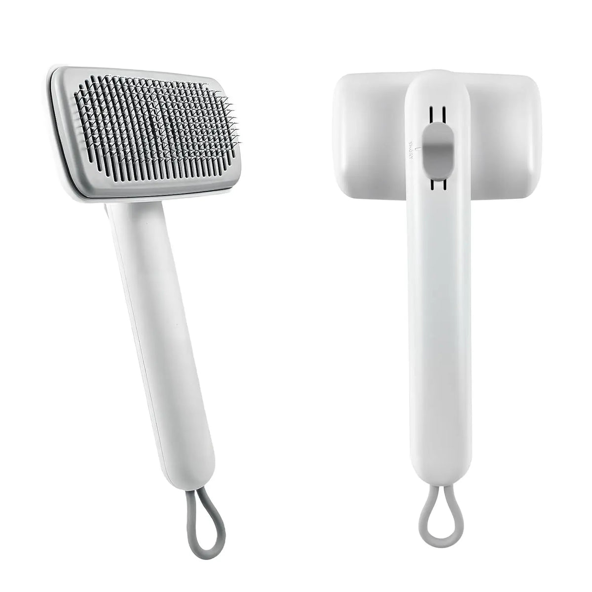 Self-Cleaning Deshedding Slicker Comb for Dogs and Cats - One-Click Release Brush for Effective Shed Control and Effortless Cleaning